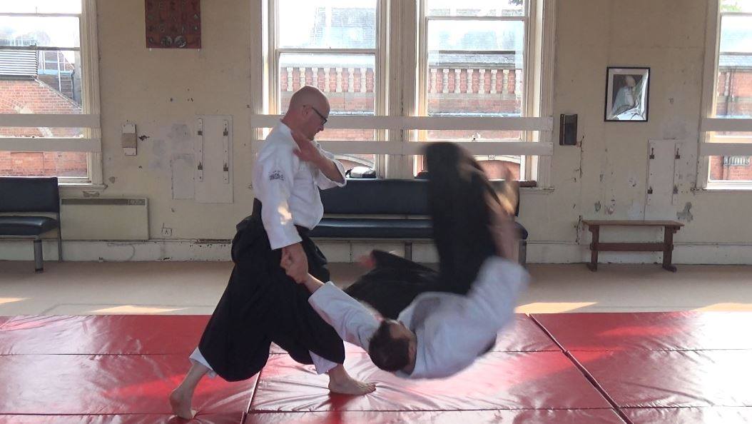 Sensei Jason is showing off while in a motion